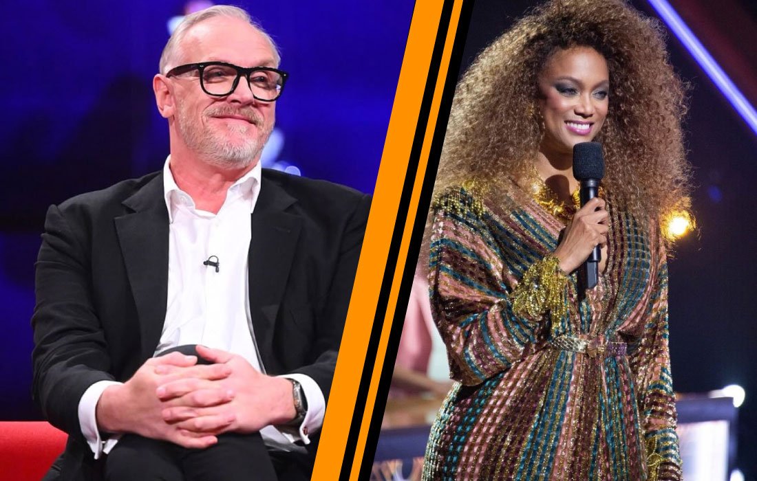 Tyra Banks and Greg Hayes