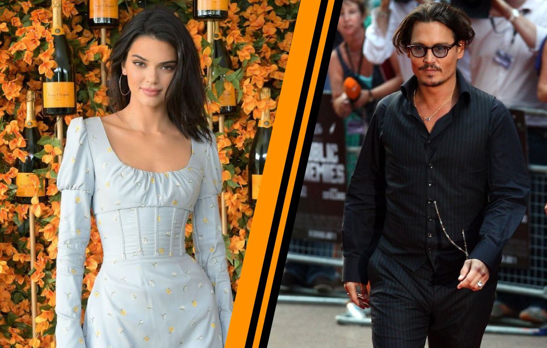 Kendall Jenner and Johnny Depp
