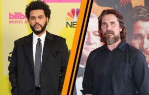 The Weeknd and Christian Bale