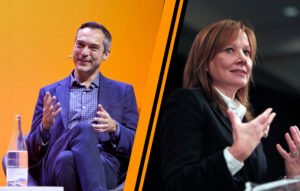 Nathan Blecharczyk and Mary Barra