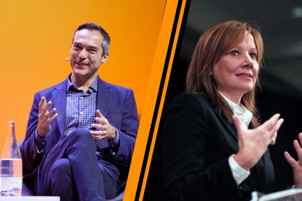 Nathan Blecharczyk and Mary Barra