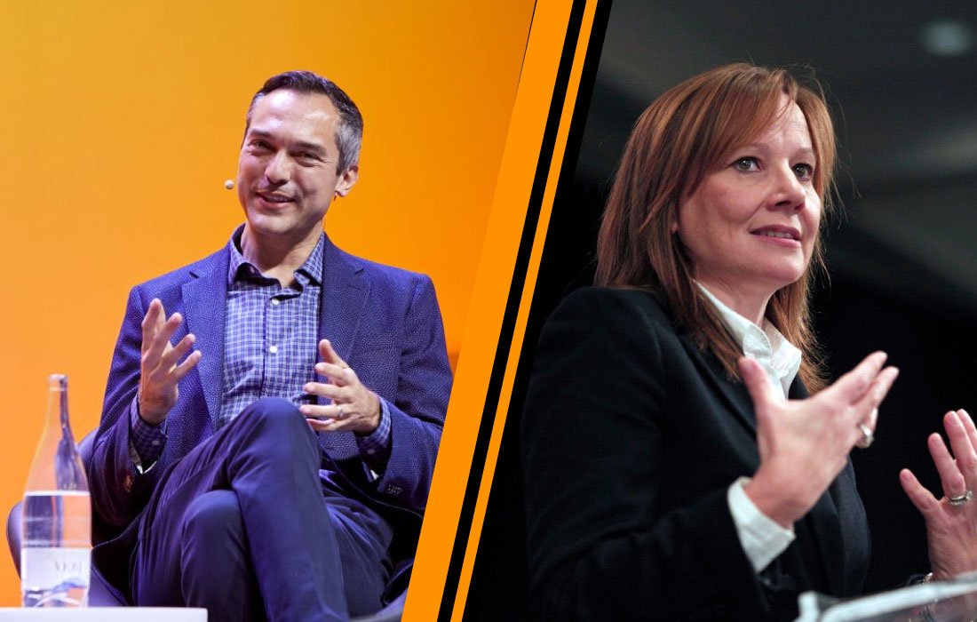 Nathan Blecharczyk and Mary Barra