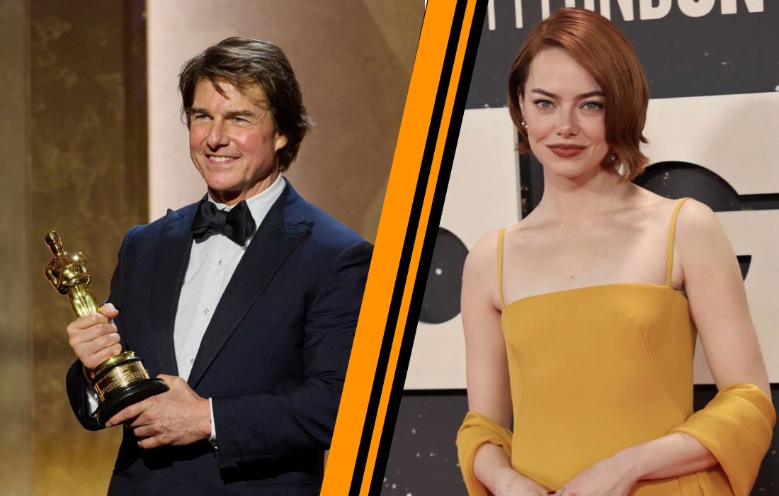 Tom Cruise and Emma Stone
