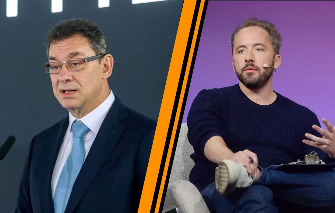 Albert Bourla and Drew Houston