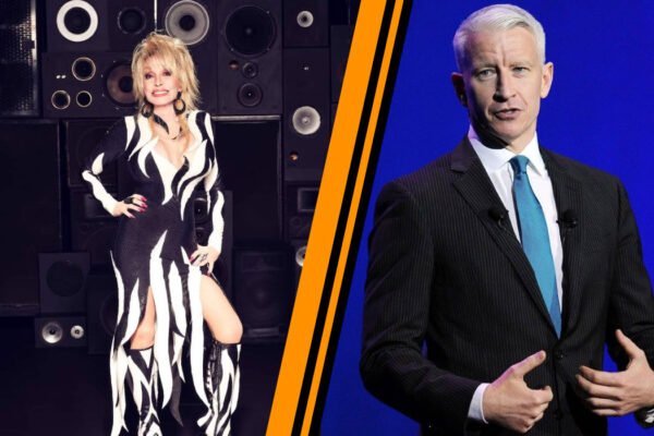 Dolly Parton and Anderson Cooper