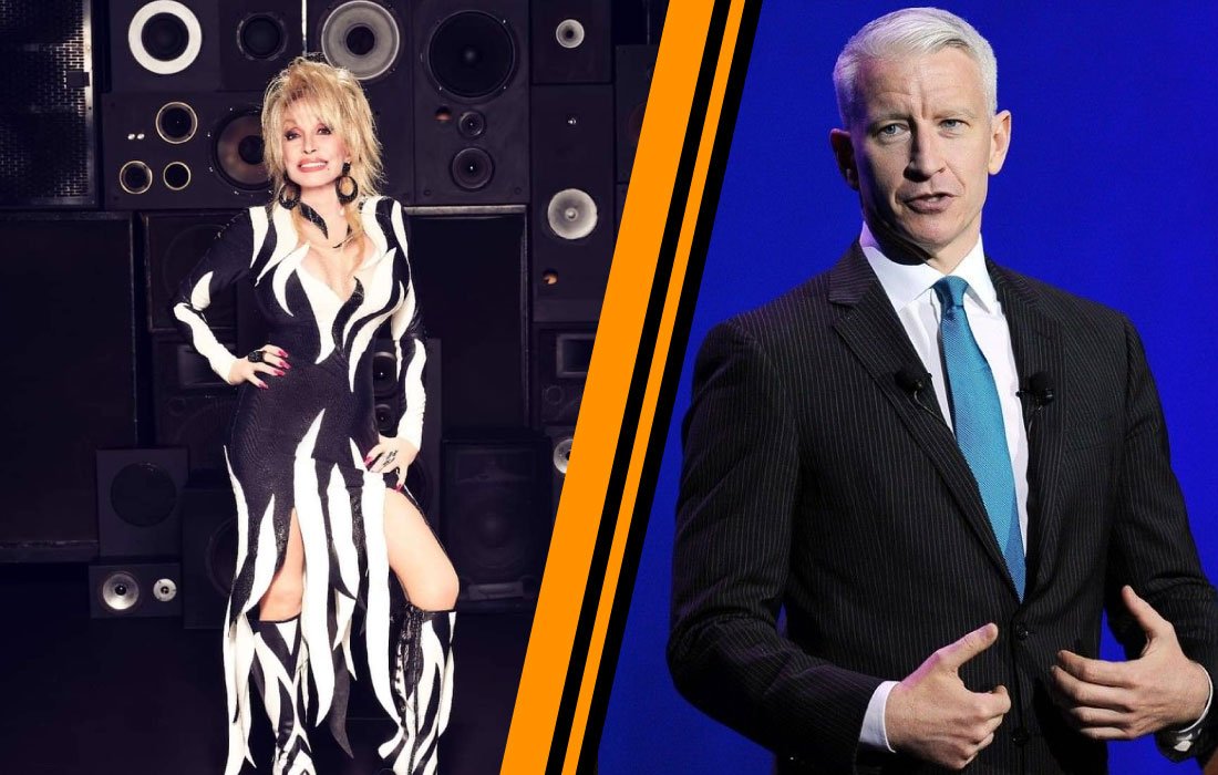 Dolly Parton and Anderson Cooper