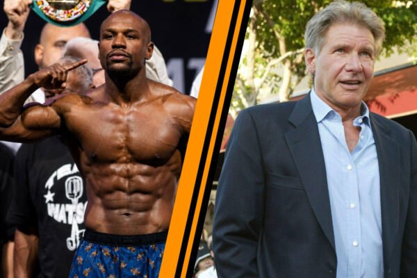Floyd Mayweather and Harrison Ford