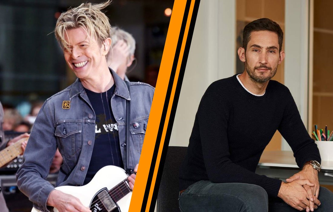 David Bowie and Evan Spiegel
