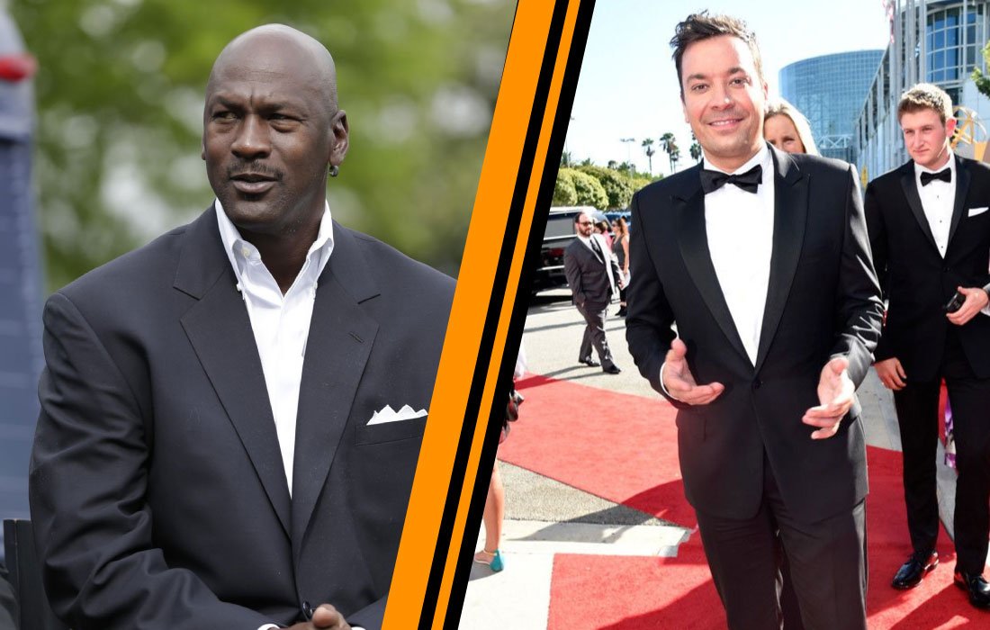 Michael Jordan and Jimmy Fallon