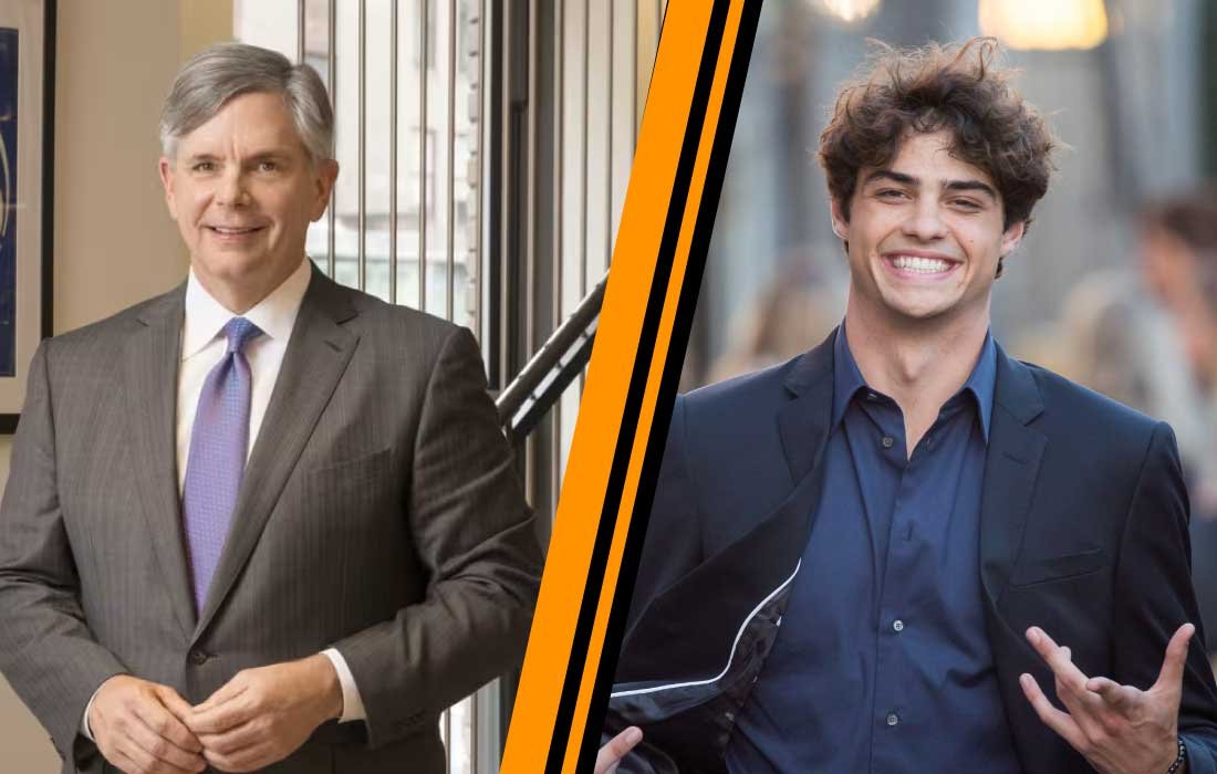 Larry Culp and Noah Centineo