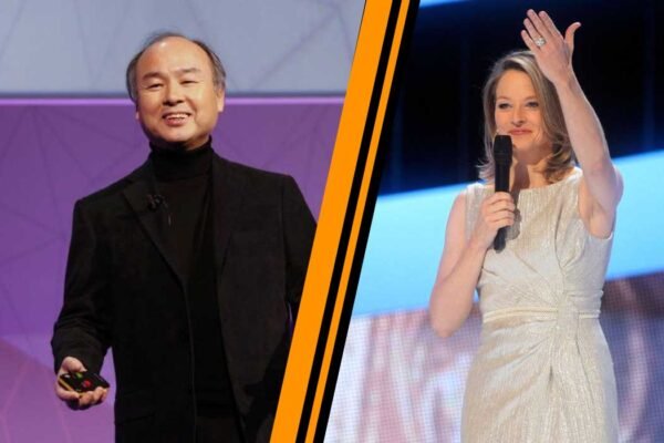 Masayoshi Son and Jodie Foster