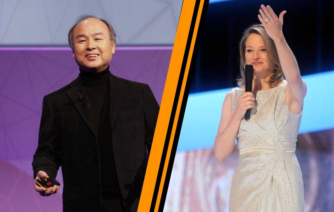 Masayoshi Son and Jodie Foster