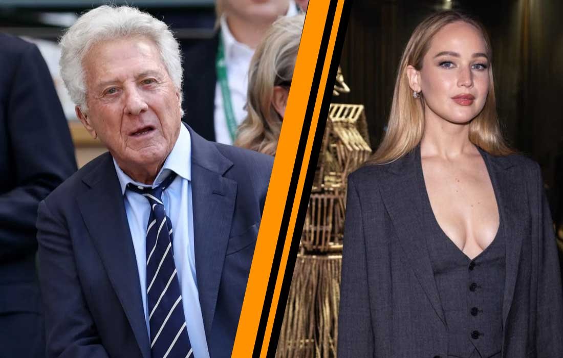 Dustin Hoffman and Jennifer Lawrence