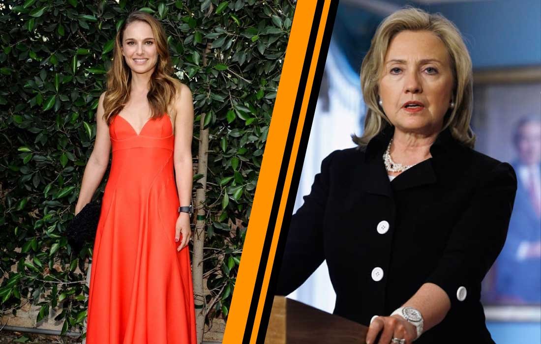 Natalie Portman and Hillary Clinton