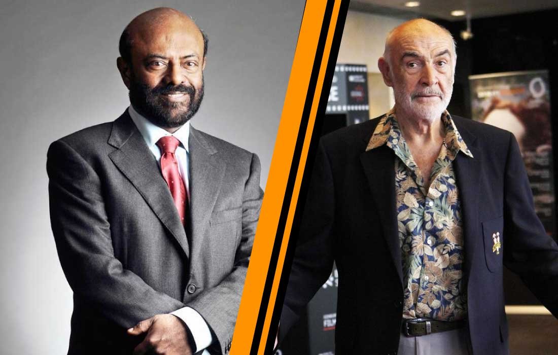 Shiv Nadar and Sean Connery