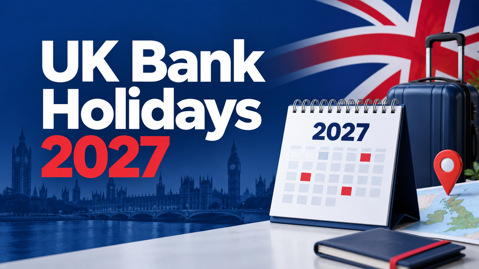 Find every UK bank holiday in 2027, including regional dates, long weekends, opening hours and employee rights.